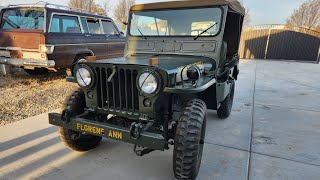 First drive of the newest edition to our collection.  1951 USMC M38