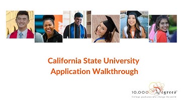 California State University Application Walkthrough