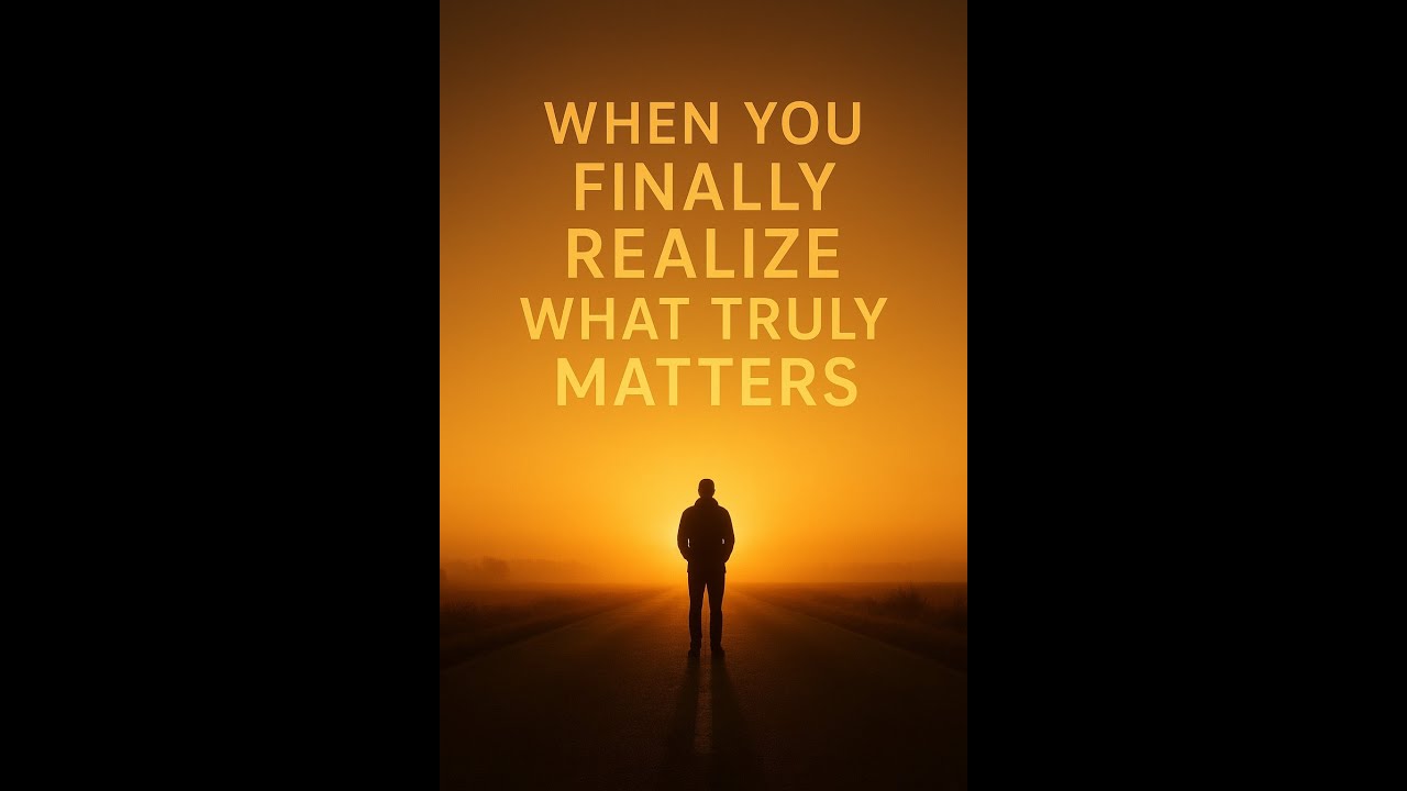 When You Finally Realize What Truly Matters | The Most Powerful 2025 ...