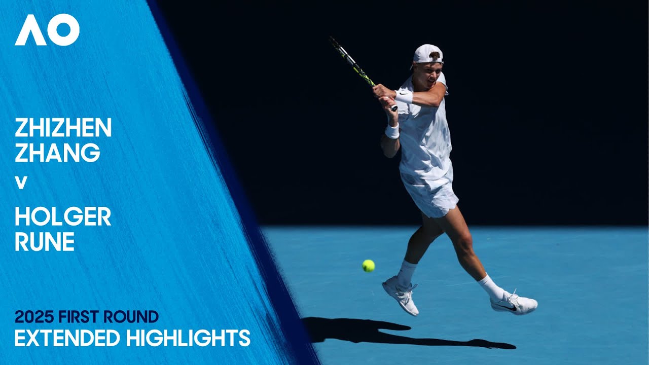 Zhizhen Zhang v Holger Rune Extended Highlights | Australian Open