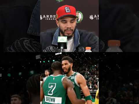 "19 year old kids that came in the league hungry" - jayson tatum on his chemistry with jb! | #shorts