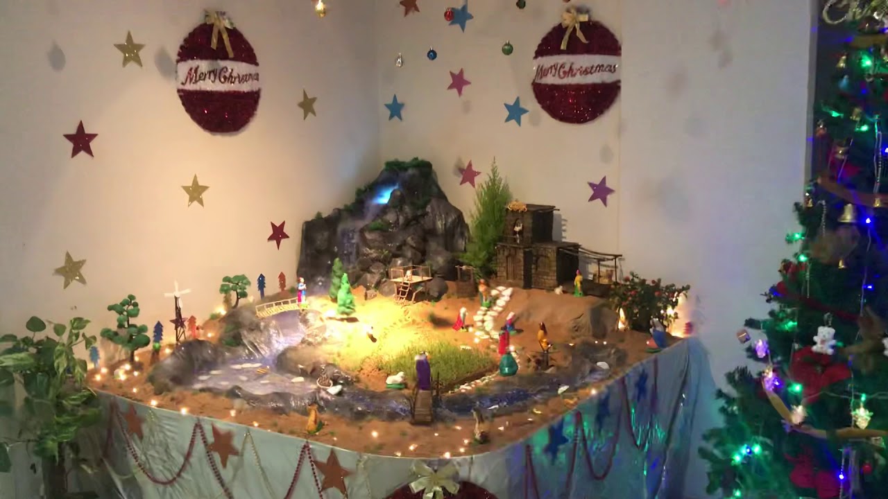 Happy Christmas #Christmas crib 2018 - YouTube