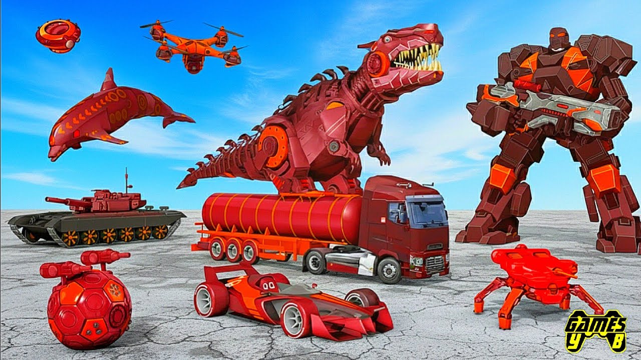 Dolphin Robot Multiple Transformers War Save the City - Android Gameplay