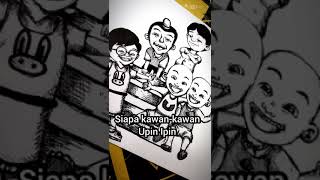 lukis kawan-kawan Upin dan Ipin mei-mei jarjit mail #shorts #upinipin #menggambar