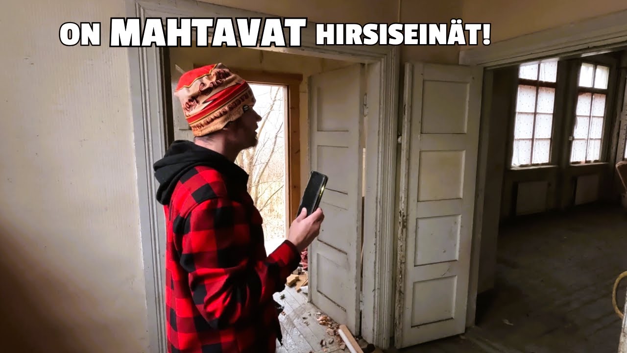 Nyt löytyi superhieno vanha hirsirakennus!