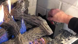 How To Adjust The Height Of The Flame In A Fireplace