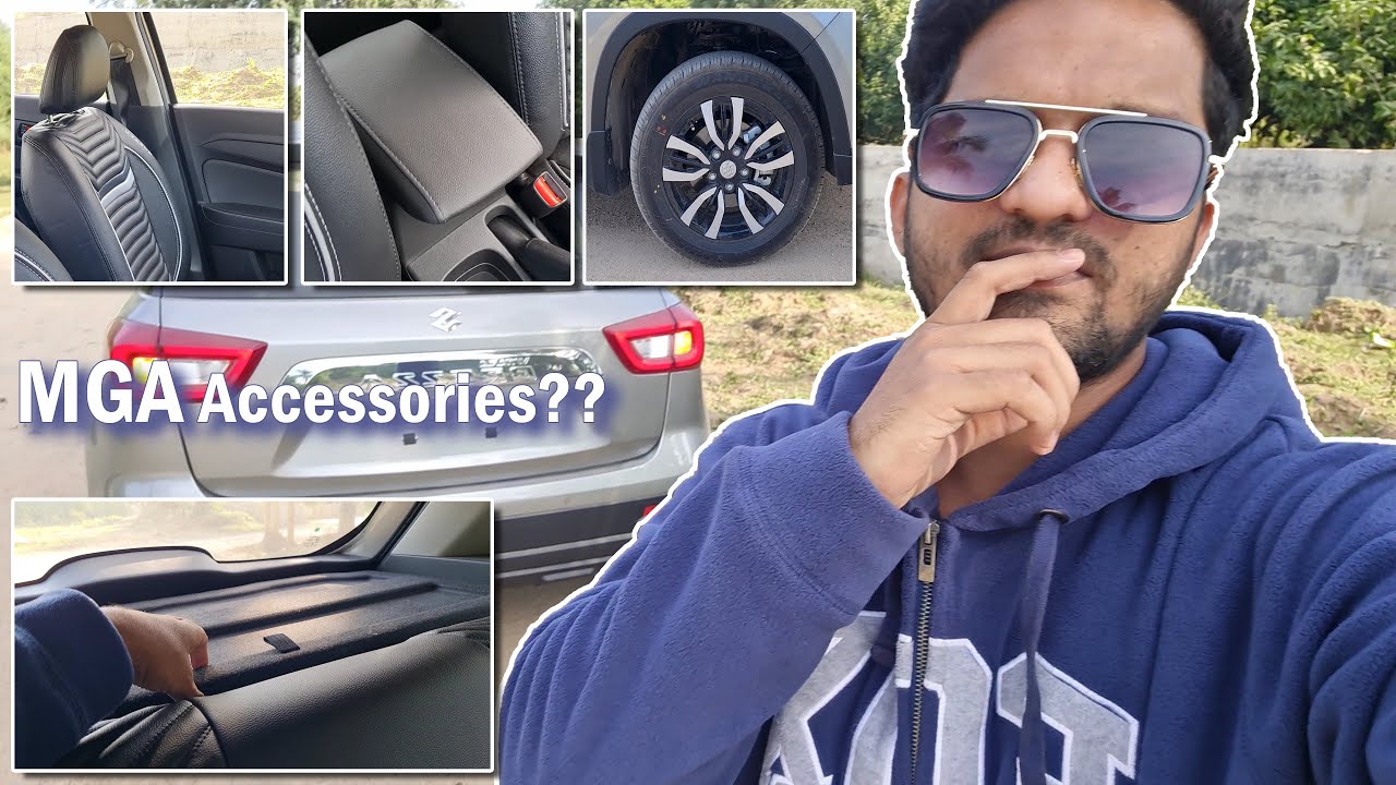 All The 'Dealer Installed Maruti Genuine Accessories' in Brezza 2021 with price | Alloys, Seat etc.
