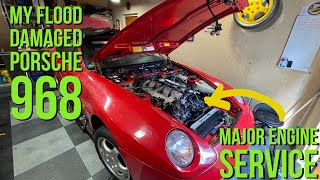 Restoring a Flood Damaged Porsche 968: Belt Service - Part 1