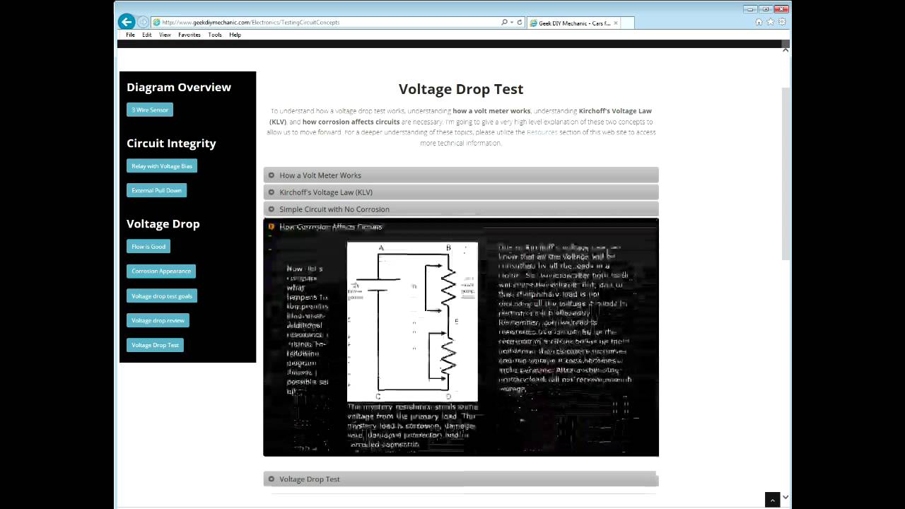 Voltage Drop Test Explained - YouTube