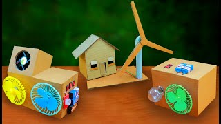 3 powerful item made with cardboard DC motor