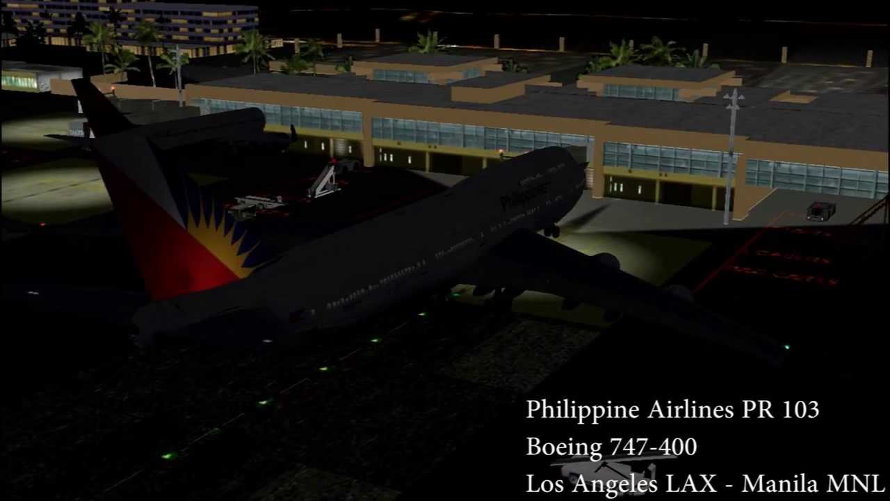 Philippine Airlines PR 103 Los Angeles LAX Manila MNL  YouTube
