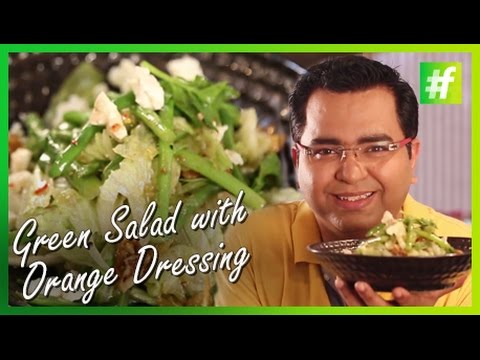 How to Make Green Salad with Candied Walnuts & Orange Dressing | By Chef Ajay Chopra