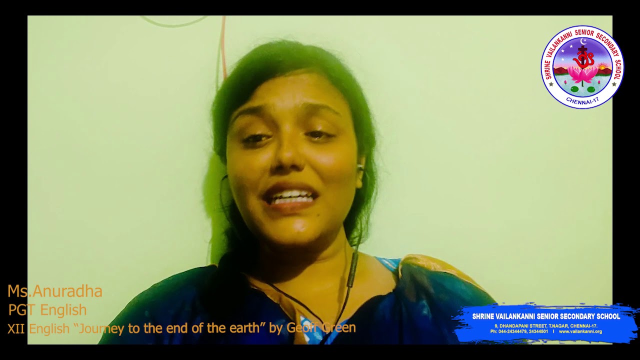 SVSSS XII English Journey To The End Of The Earth By Geoff Green svsss-xii-english-journey-to-the-end-of-the-earth-by-geoff-green