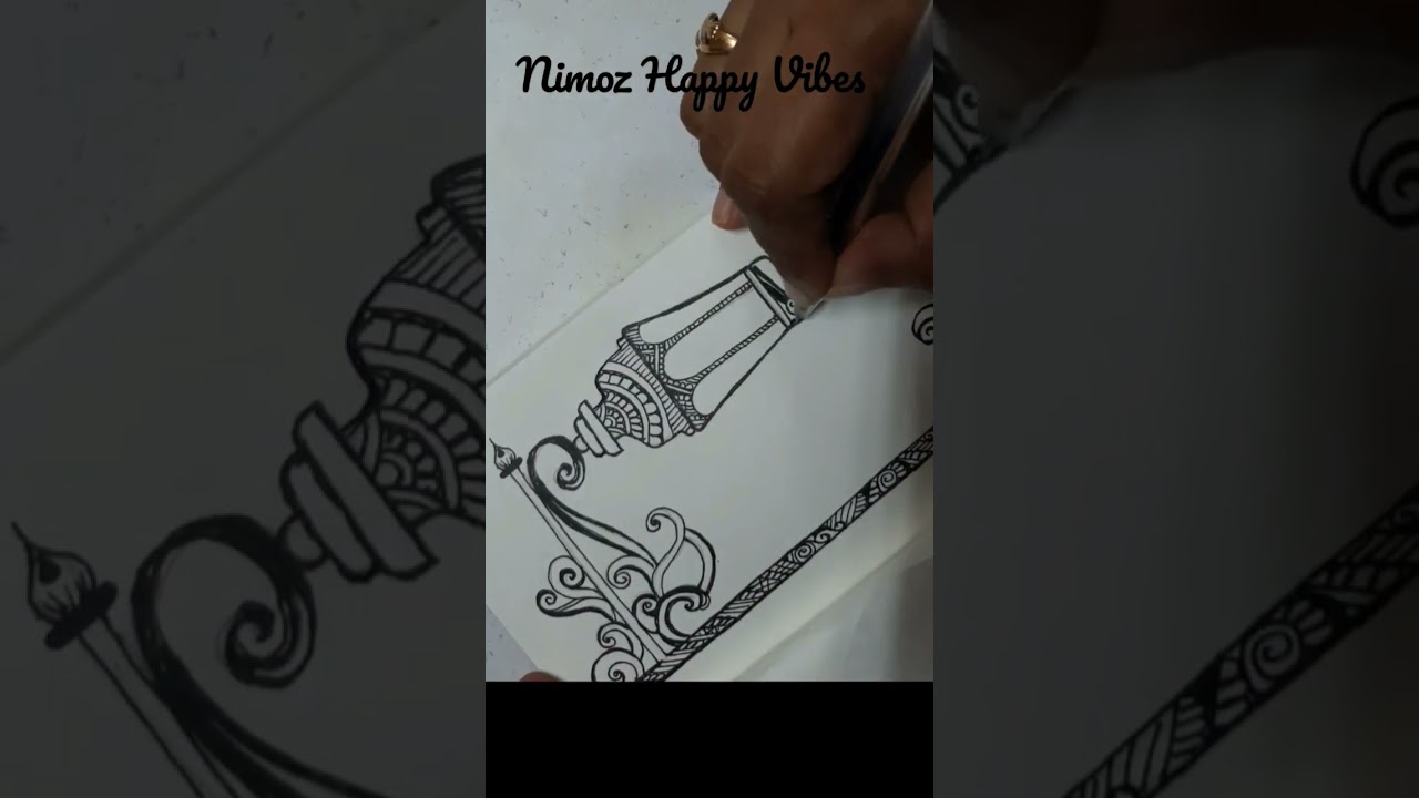 Lamp Post Mandala |Mandala Art For Beginners |mandala art | mandala art design |mandala art easy