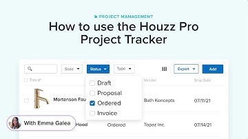 Houzz Pro - How to use the project tracker