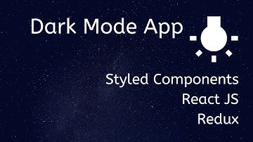 DARK MODE App with  REACT hook , REDUX hook, Styled Components