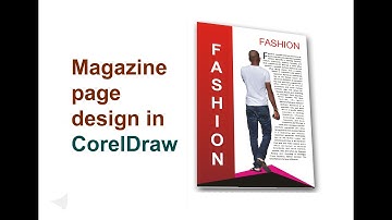 Professional  magazine page design in Corel Draw. using Text Wrape