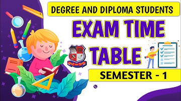 📃 GTU EXAM TIME TABLE /SEM1 DEGREE & DIPLOMA STUDENTS#gtu #diploma#examtimetable