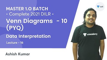 MASTER 1.O | CAT 2021 L16 | Data Interpretation l Venn Diagrams - 10 (PYQ) l CAT 2021 | Ashish Kumar