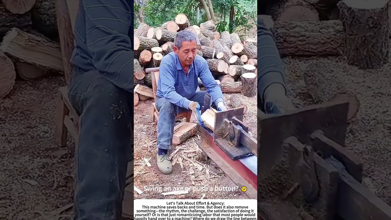 The Quiet Split: Electric Hydraulic Wood Splitter 🔨⚡
