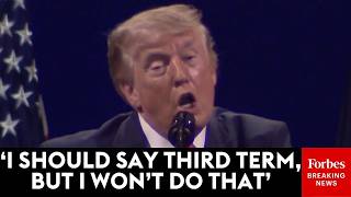 'I Don't Want Any Controversy': Trump Stops Himself From Talking About Third Term