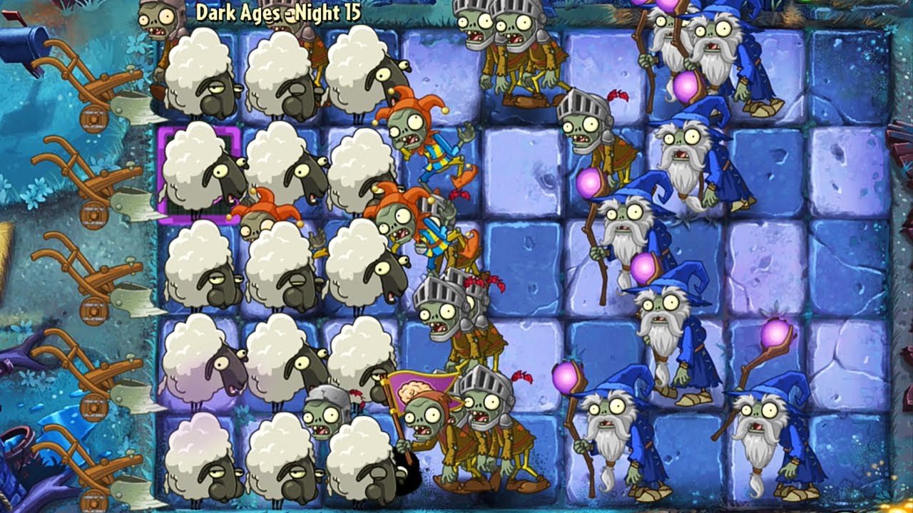 Plants Vs Zombies 2 #47 – Dark Ages Night 14-16 - YouTube