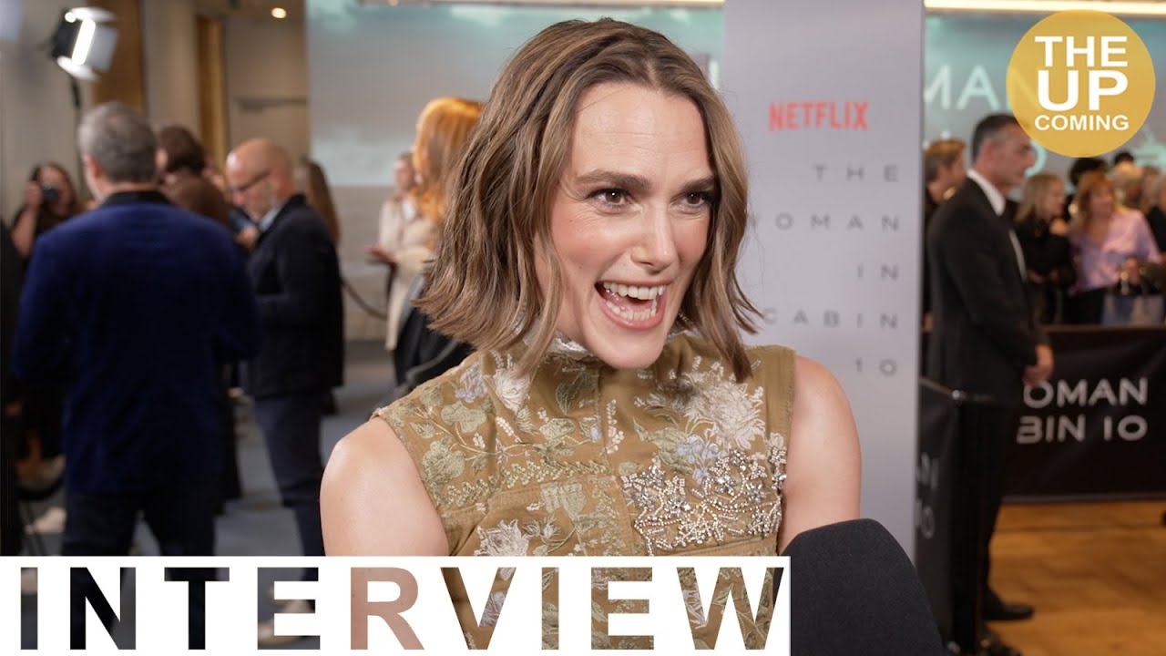 Интервью с Кирой Найтли на красной дорожке фильма «Женщина в каюте №10»