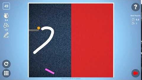 Check out how I solved level 49 in Brain It On! #BrainItOn