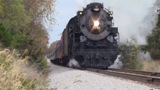 On saturday, october 28th, 2017, pere marquette 1225, a 2-8-4
berkshire built for the pm in 1941, made special excursion from alma
to owosso, michigan and ...