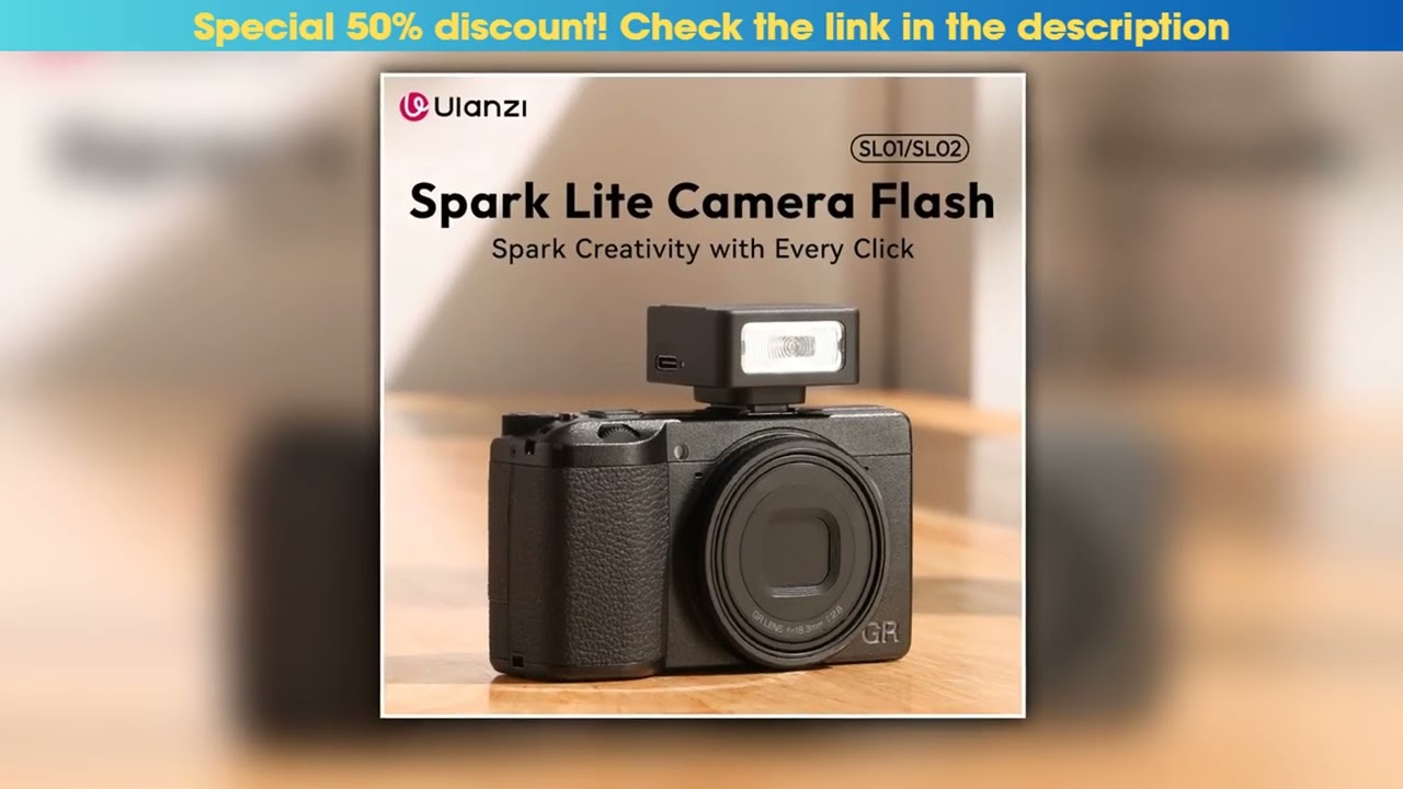 Ulanzi SL01SL02 Spark Lite Camera Flash Mini Portable Photograph Video Light for Sony Canon Nikon