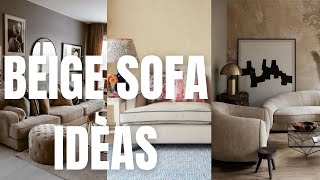 Beige Living Room Sofas. Beige Sofa Design Ideas and Decor.