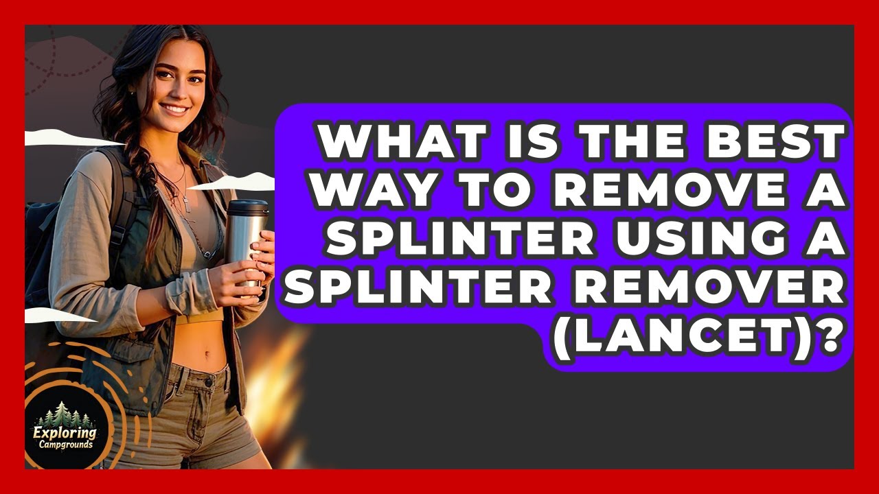 What Is The Best Way To Remove A Splinter Using A Splinter Remover ...