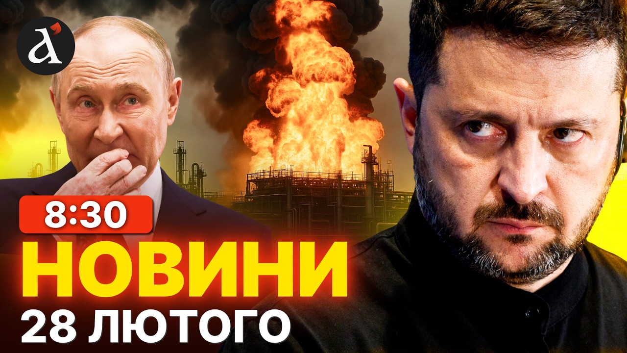⚡ЗЕЛЕНСЬКИЙ про зустріч з Путіним ❗Росію атакували дрони ❗ІРАН готовий до поступок ❗Новини 28 лютого