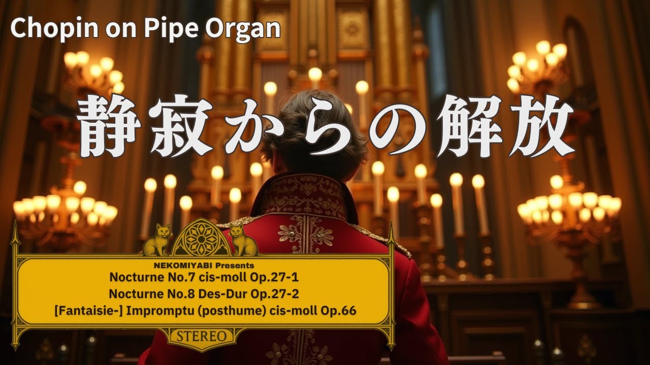 ショパンの祈り｜幻想即興曲とノクターンをオルガンで~Organ Fantaisie-Impromptu & Nocturnes