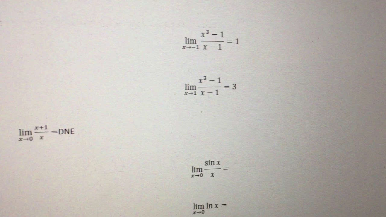 Limits: 1.2 Evaluating limits graphically Pt 1 - YouTube