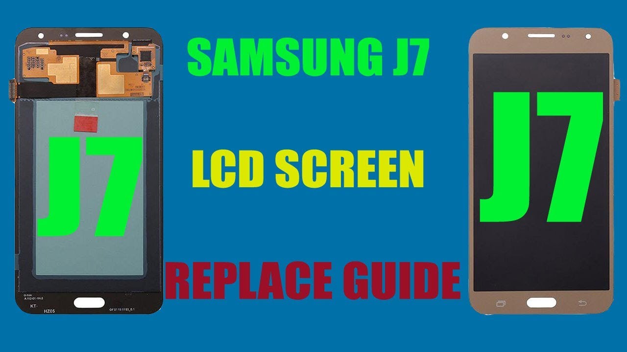 how to replace samsung j7 screen - YouTube