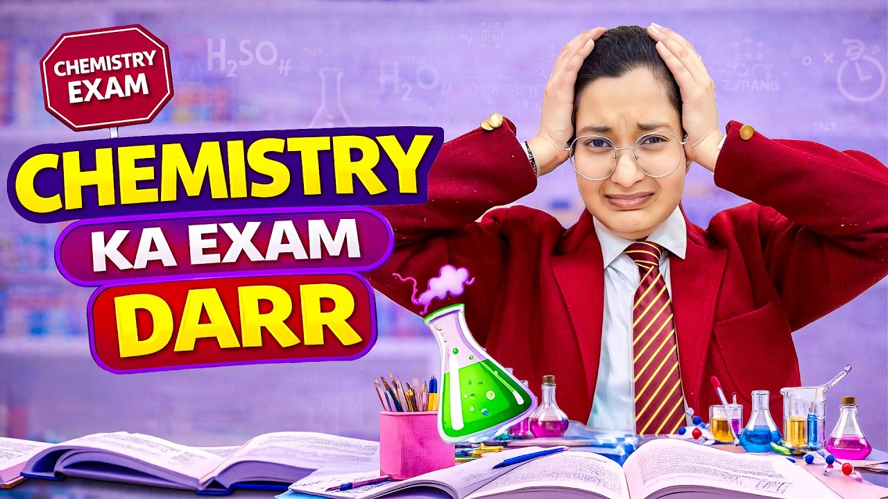 CHEMISTRY EXAM KA DARR 🧪📚| Jinni Itni Tension Mein Kyun? 🤯| Paper Kaisa Gaya? 😱| Cute Sisters