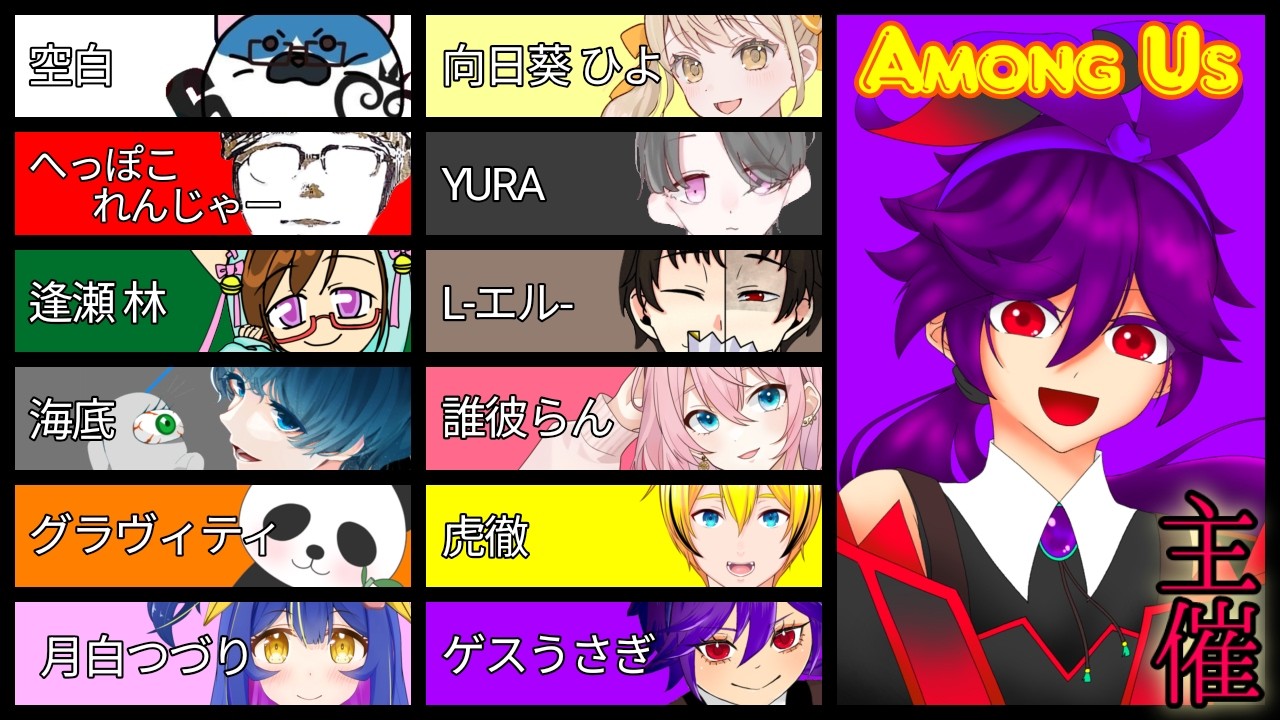 【AmongUs】アモアス最強Vtuber【アモングアス/Vtuber/虎徹】