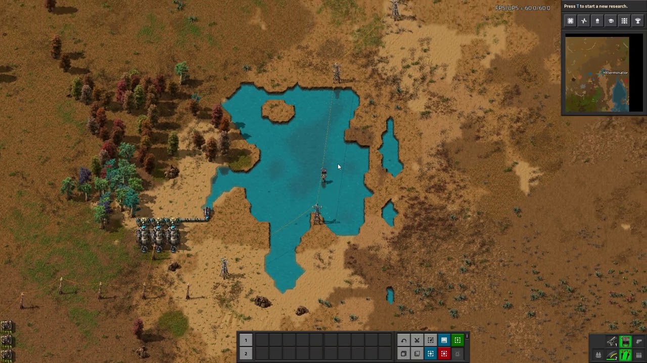 Factorio Mod Spotlight - Power Pole Ziplines (Renai Transportation)