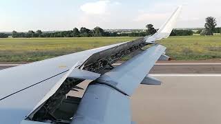 Air France Airbus A320 landing at Budapest