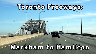 Toronto Freeways  Markham to Hamilton  2020/03/27