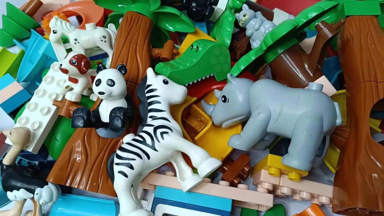 Satisfying Building Blocks ASMR Marble Run 