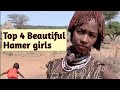 Top 4 beautiful hamer tribe girls  africantribe