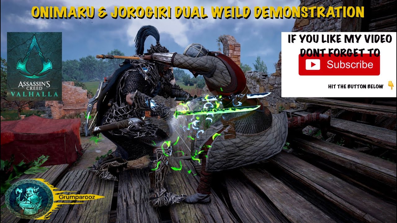 ONIMARU & JOROGIRI DUAL WEILD DEMONSTRATION IN ASSASSINS CREED VALHALLA