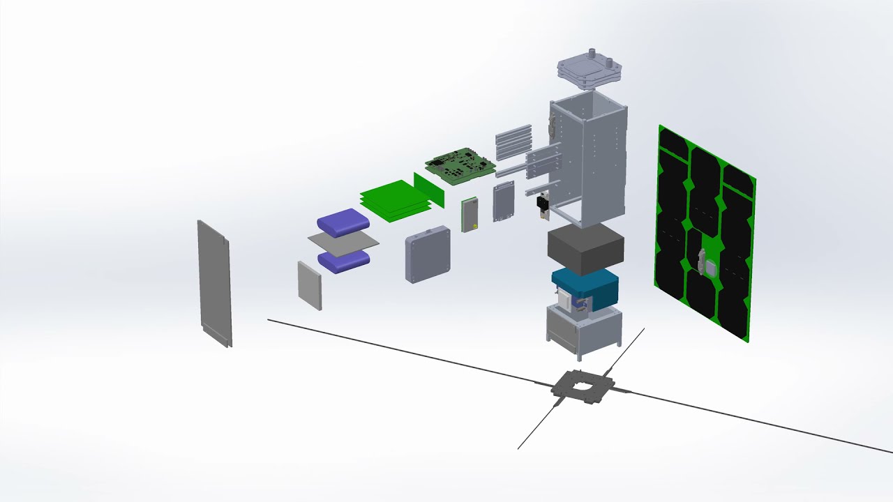 SWARM-EX CubeSat assembly