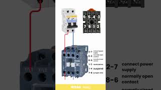 How to wire 8 pins relay with a magnetic contactor...@SPENDINGELECTRICALTIPS
