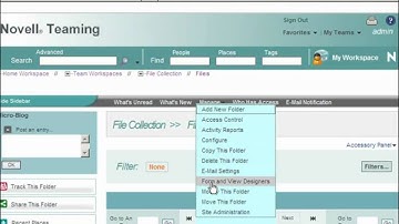 Novell Teaming 2 - Mirrored Folders