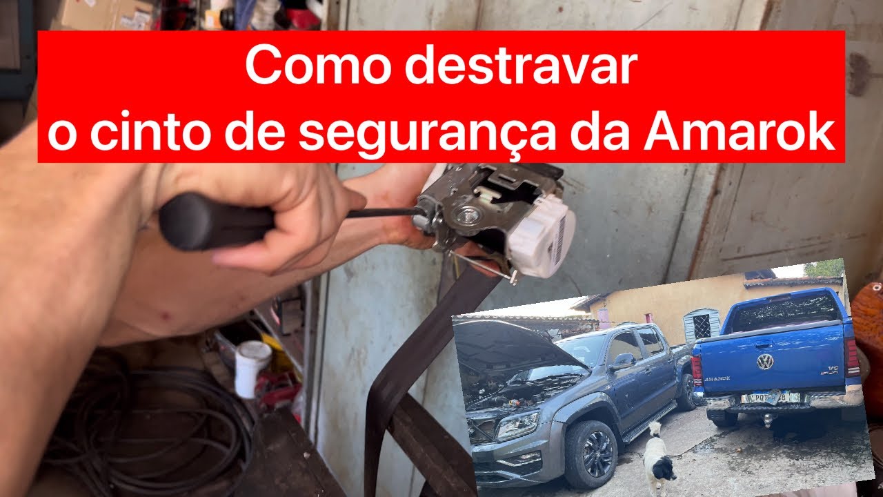 Como destravar o cinto de segurança da Amarok - YouTube