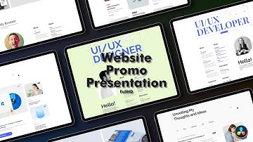 Website Promo Presentation template for DaVinci Resolve