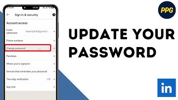 How to change password in LinkedIn app ?